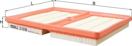 Воздушный фильтр Mahle. Артикул LX 4246