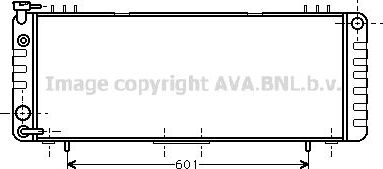 Радиатор охлаждения двигателя AVA. Артикул JE2002