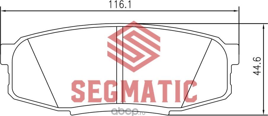 SGBP2584 Колодка торм диск зад Toyota Land Cruiser 200 4.5 2007-Lexus Lx 5.7 200 (Segmatic) Segmatic. Артикул SGBP2584