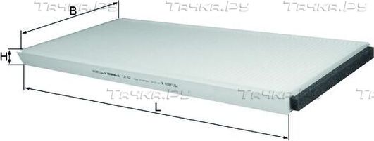Салонный фильтр Mahle для BMW X5 I (E53) 2000-2006. Артикул LA 62