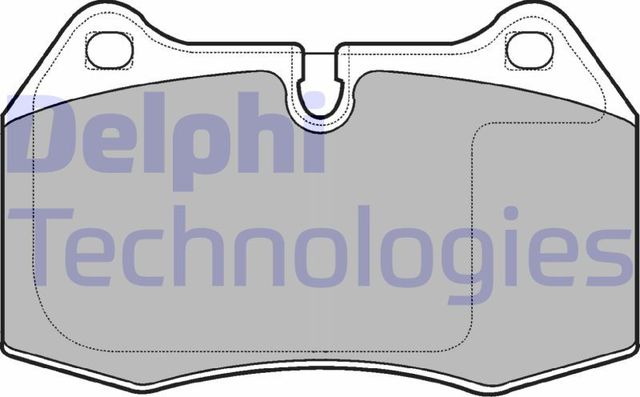 Тормозные колодки Delphi (Low-Metallic). Артикул LP1584