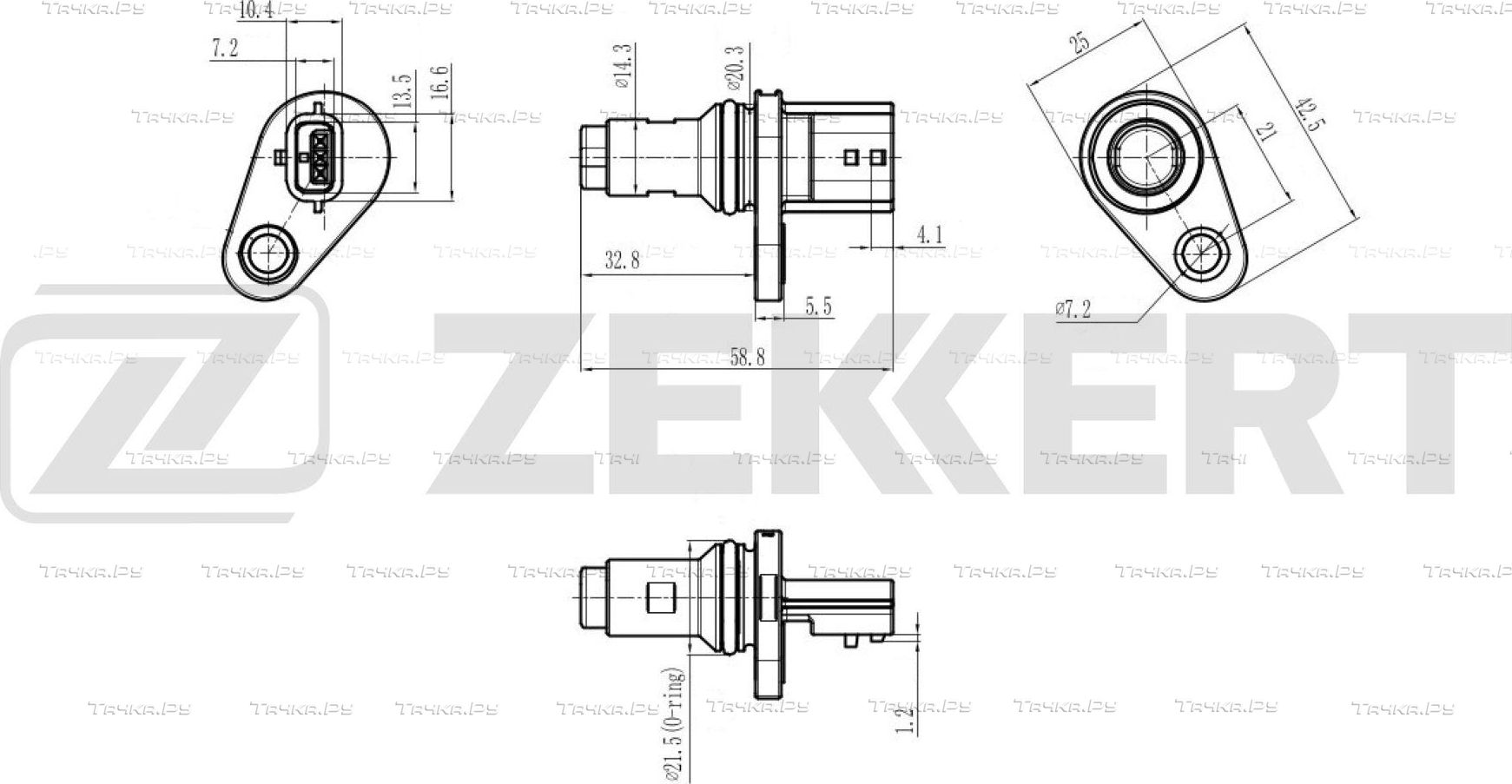 Датчик положения распредвала Zekkert для Nissan Note I 2006-2012. Артикул SE-5037