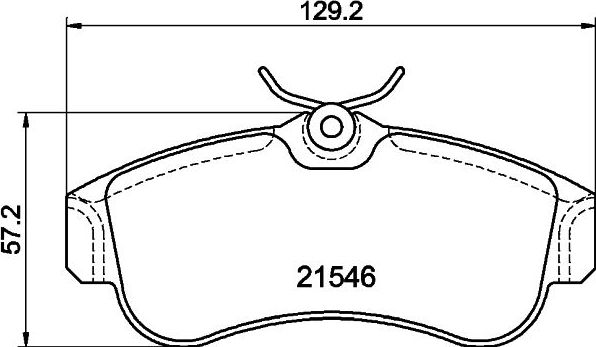 Тормозные колодки Mintex. Артикул MDB1423