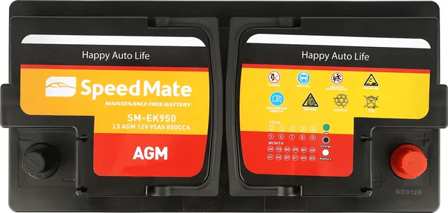 АКБ SPEEDMATE AGM 12V 95AH 850A 353X175X190 Speedmate. Артикул SMEK950