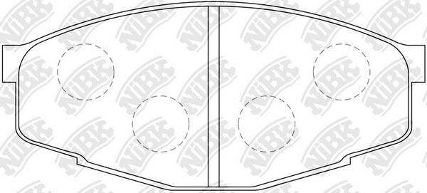 Тормозные колодки NiBK. Артикул PN1071