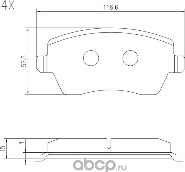 Колодки тормозные (Barnett). Артикул LD001S