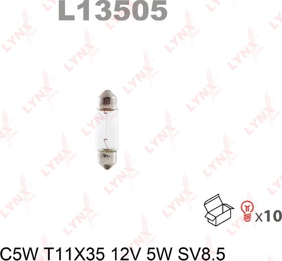 Лампа накаливания LYNXauto. Артикул L13505