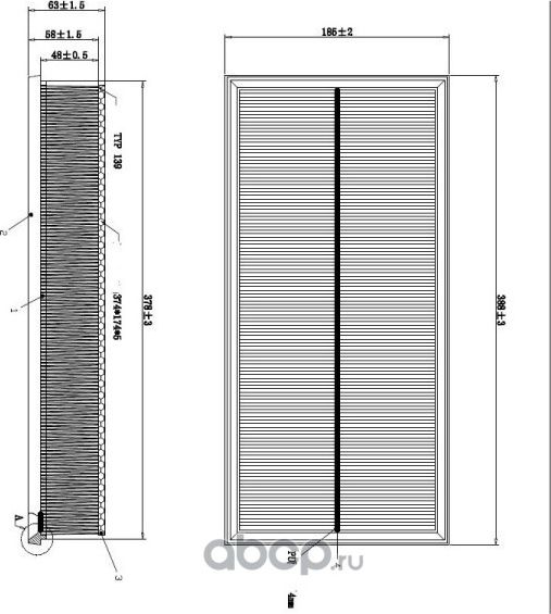 Фильтр воздушный DOUBLEFORCE (Double Force). Артикул DFA1112