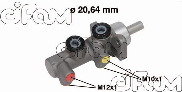 Тормозной цилиндр главный Cifam (алюминий) для Renault Sandero II 2007-2021. Артикул 202-696