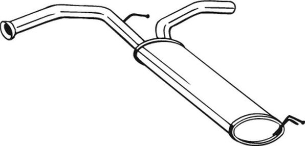 Глушитель (задняя часть) Bosal для Citroen C1 I 2005-2014. Артикул 135-721