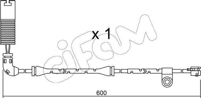 Датчик износа тормозных колодок  Metelli. Артикул SU.112