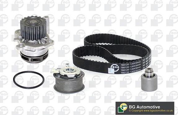 Помпа (водяной насос) с комплектом ремня ГРМ BGA. Артикул TB0120CPK-2