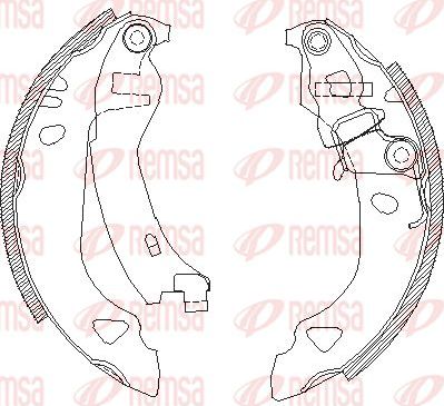 Тормозные колодки Remsa. Артикул 4302.00