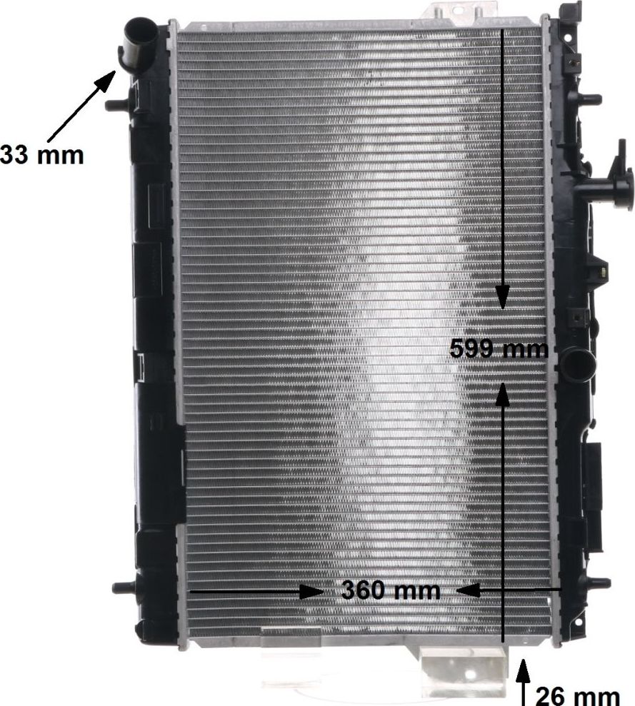 Радиатор охлаждения двигателя Mahle Behr. Артикул CR 1293 001S