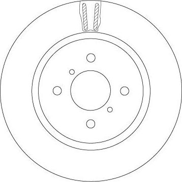 Тормозной диск TRW передний для Suzuki Swift IV 2010-2017. Артикул DF6912