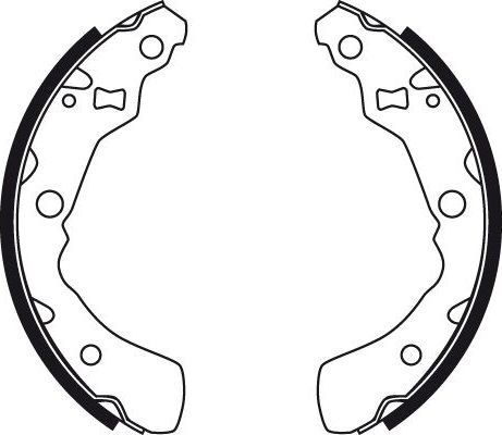 Тормозные колодки TRW задние для Daihatsu YRV I 2001-2006. Артикул GS8490