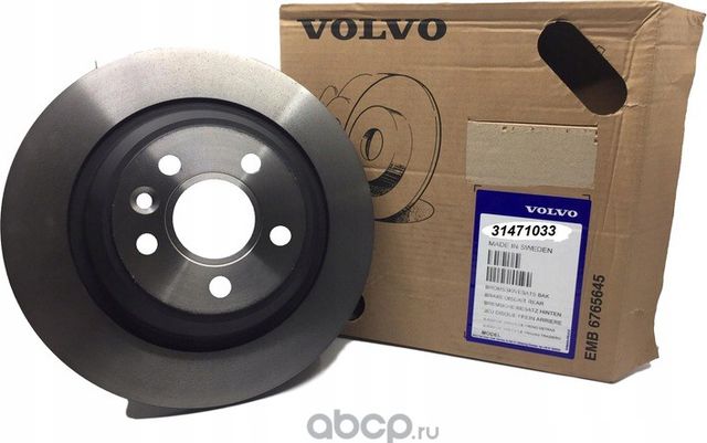 Тормозной диск Volvo. Артикул 31471033