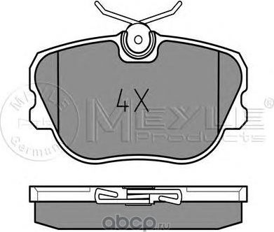 Колодки тормозные дисковые (Meyle). Артикул 0252089016