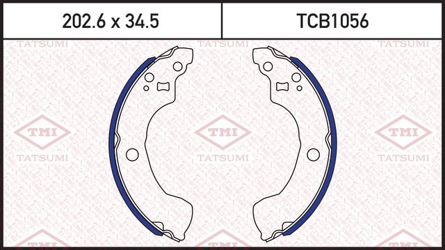 Колодки тормозные NISSAN ALMERA 00- задн. (Tatsumi). Артикул TCB1056
