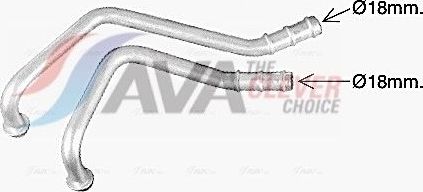 Радиатор отопителя (печки) AVA. Артикул MS6780