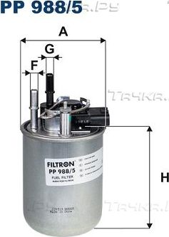 Топливный фильтр Filtron. Артикул PP 988/5