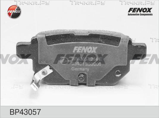 Тормозные колодки Fenox задние для Lexus CT I 2010-2018. Артикул BP43057