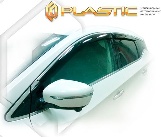 Дефлекторы СА Пластик для окон (Classic полупрозрачный) Nissan Murano  2016–2026. Артикул 2010030313153