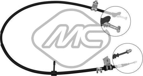 Трос ручника (тросик ручного тормоза) Metalcaucho. Артикул 80483