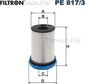 Топливный фильтр Filtron для Ford S-MAX II 2018-2026. Артикул PE 817/3