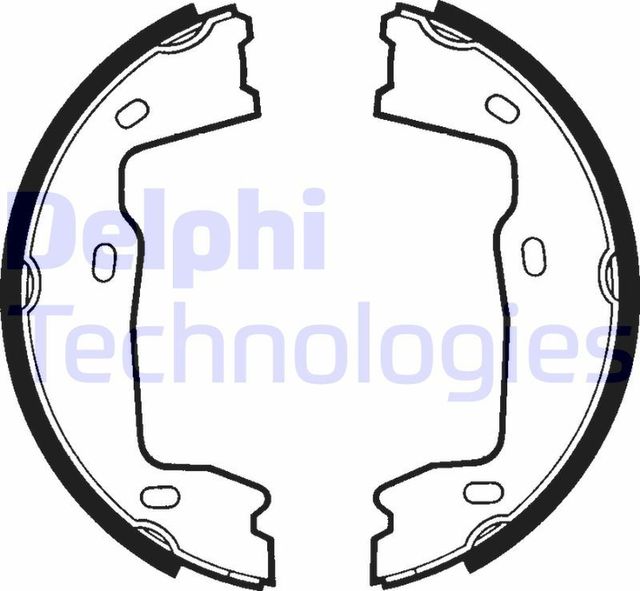 Тормозные колодки (стояночная тормозная система) Delphi. Артикул LS1381