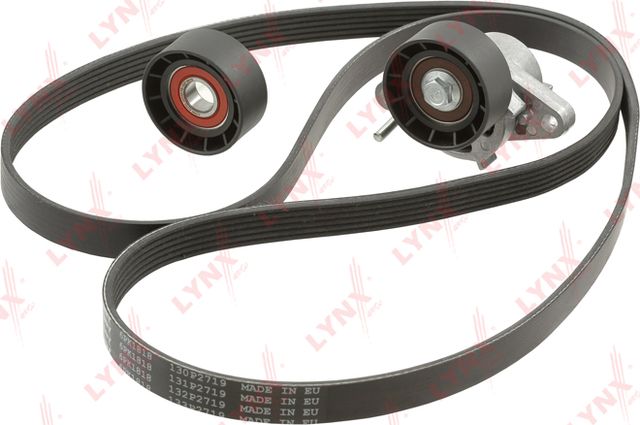 Приводной ремень поликлиновой с роликами (комплект) LYNXauto. Артикул PK-5002