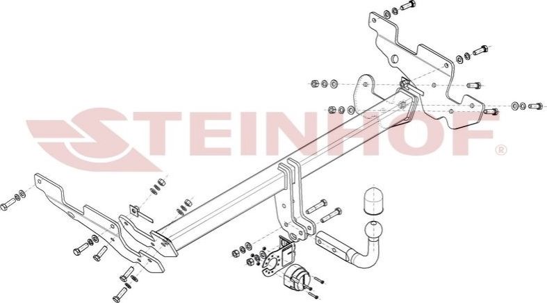 Фаркоп Steinhof для Mazda CX-5 II 2017-2026. Артикул M-056