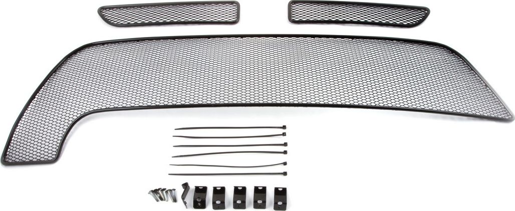 Сетка Arbori на решётку бампера, черная 10 мм для RENAULT Duster I 2015-2020 для комплектаций Privilege/Luxe Privilege. Артикул 01-430915-151