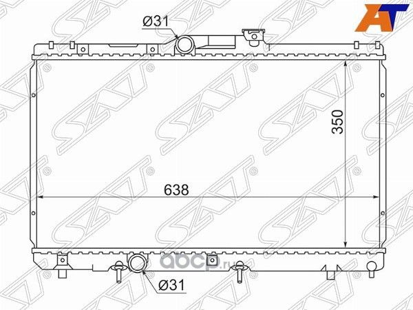 Радиатор TOYOTA COROLLASPRINTERCARIBLEVINTRUEN (SAT). Артикул TY0001110