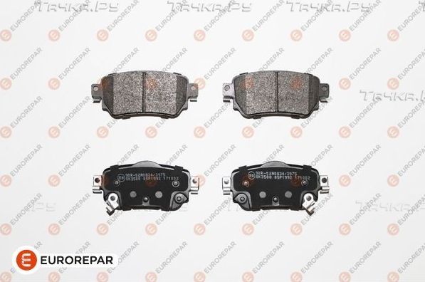 Тормозные колодки Eurorepar. Артикул 1667816580