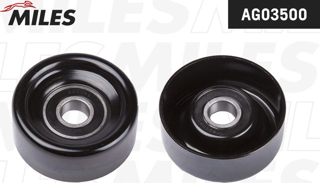 Натяжной ролик (натяжитель) приводного поликлинового ремня Miles. Артикул AG03500