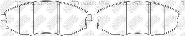 Тормозные колодки NiBK. Артикул PN0380