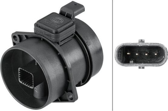 Датчик массового расхода воздуха (ДМРВ) Hella. Артикул 8ET 358 095-321