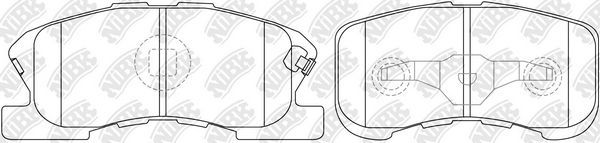 Тормозные колодки NiBK. Артикул PN6427