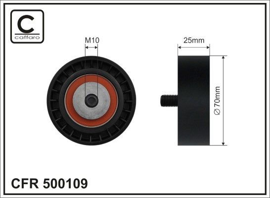 Натяжной ролик (натяжитель) приводного поликлинового ремня Caffaro для BMW 7 III (E38) 1994-2001. Артикул 500109