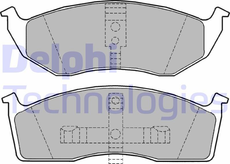 Тормозные колодки Delphi (Low-Metallic). Артикул LP1164