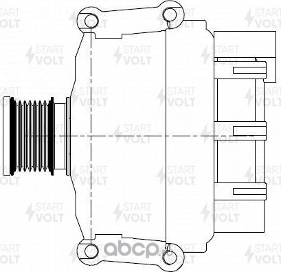 Генератор StartVOLT для Mercedes-Benz Vito II (W639) 2003-2014. Артикул LG 1523