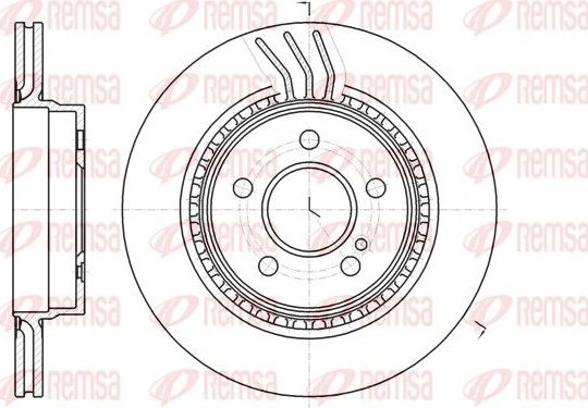 Тормозной диск Remsa. Артикул 61071.10