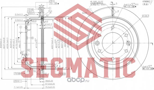 Диск тормозной (Segmatic). Артикул SBD30093112