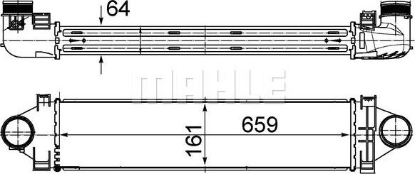 Интеркулер Mahle Behr. Артикул CI 501 000S