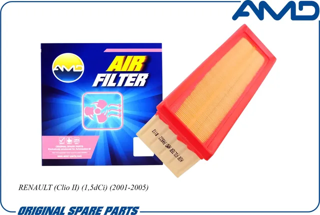 Фильтр воздушный RENAULT KANGOO/CLIO II 1.5 Dci (AMD). Артикул AMD.FA922