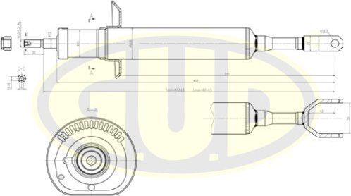Амортизатор G.U.D.. Артикул GSA341844