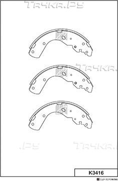 Тормозные колодки MK Kashiyama. Артикул K3416