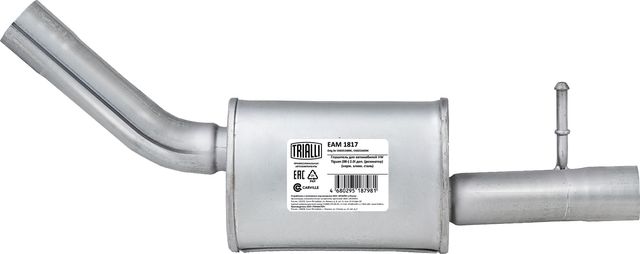 Глушитель (средняя часть) Trialli для Audi Q3 I (8U) 2011-2015. Артикул EAM 1817