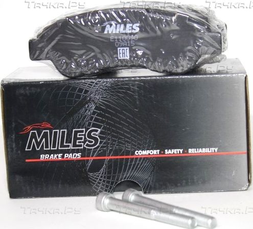 Тормозные колодки Miles (Semi-Metallic) задние для Fiat Ducato III 2006-2026. Артикул E110090